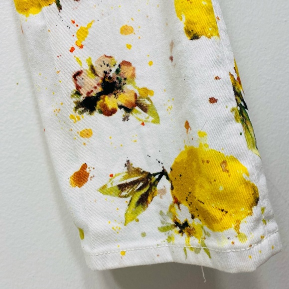 Anthropologie Pilcro and the Letterpress  high rise bootcut lemon print jeans - Picture 6 of 8